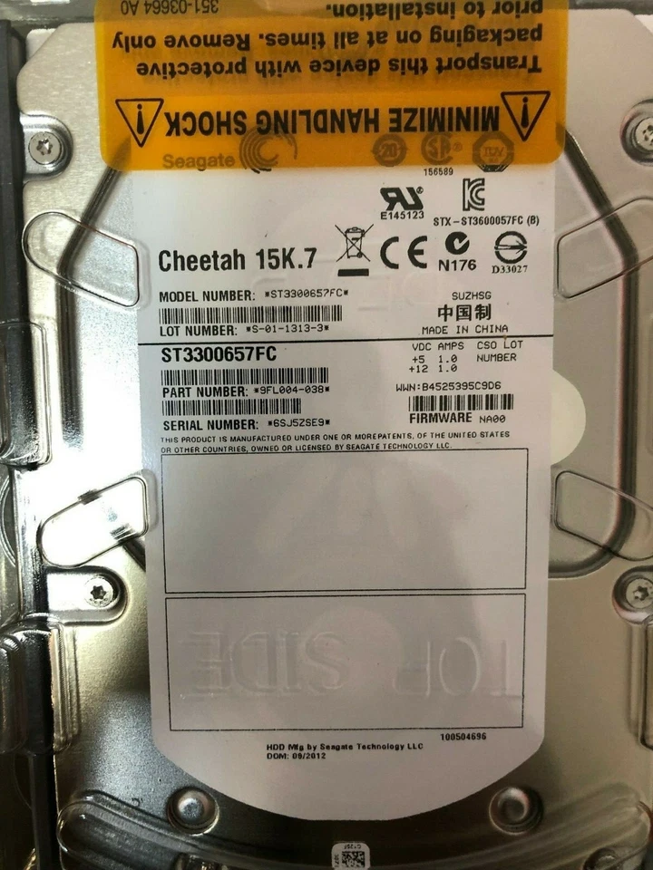 *New* NetApp (X279A-R5) - (ST3300657FC) 300GB, 15000RPM, 3.5"  HDD w/ Drive Cage - Image 2 of 4