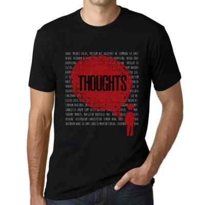 Herren Grafik T-Shirt Gedanken   Thoughts   Öko-Verantwortlich Vintage Jahrgang