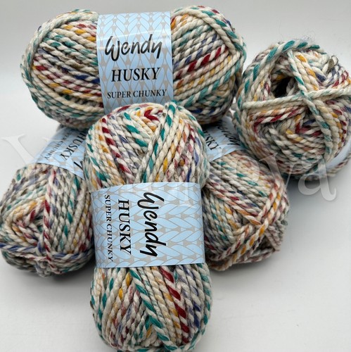 Wendy Husky Super Chunky Knitting Crochet Yarn Wool 5x100g Balls - 5683 Altitude - Picture 5 of 12