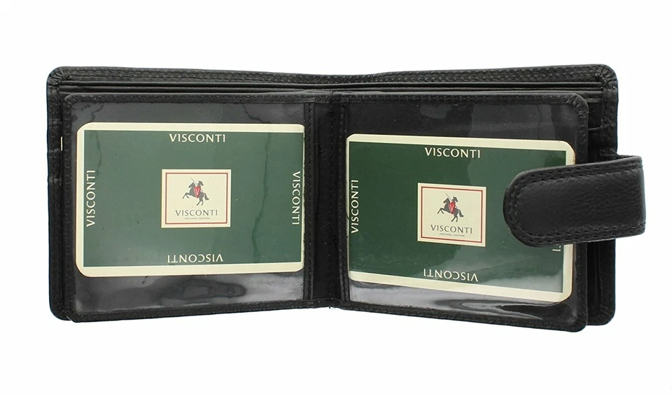 Personalised Leather RFID Black ID Wallet Best Man Daddy Engraved Men's Gift - Image 2 of 4