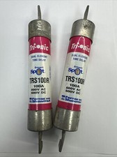 FERRAZ SHAWMUT TRS100R100A 600V LOT OF 2 Fuse TRS100R 100A 100 Amp 600V