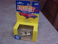 Johnny Lightning Corvette Convertible Pullback ThunderJet 500 HO Slot Car Silver