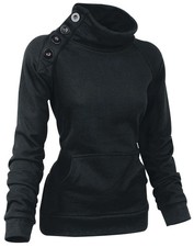 RED by EMP Damen schwarzes Sweatshirt mit Kno...