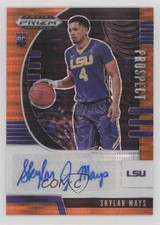 2020 Panini Prizm Draft Picks Prospect Orange Pulsar 21/49 Skylar Mays Auto 0nz0