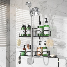 Sewulidon Stainless Steel Hanging Shower Caddy for Handheld Shower Heads,Adjusta
