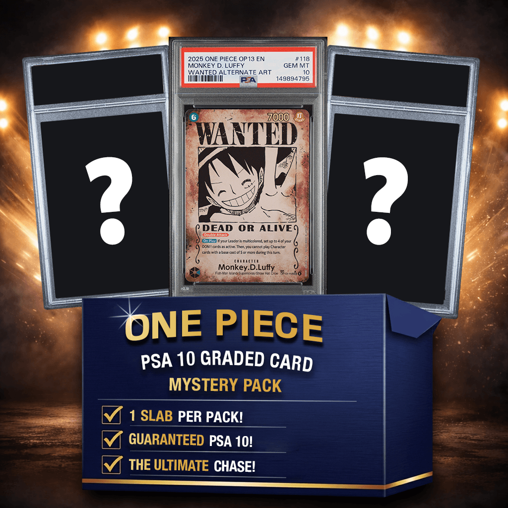 psa graded one piece cards One Piece PSA 10 Graded Anime Card Mystery Box