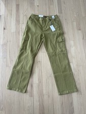 Judy Blue High Rise Cargo Straight Leg Jeans in Matcha Green Size 13 / 31 NWT