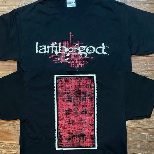Vintage Y2K LAMB OF GOD Shirt Size Medium Band Tour Metal Th Vintage vintage concert t-shirt, vintage, size M, single stitch, B+ condition