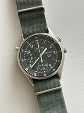 Seiko Gen 2 Military Chronograph Watch 7T27-7A20 Military Unmarked