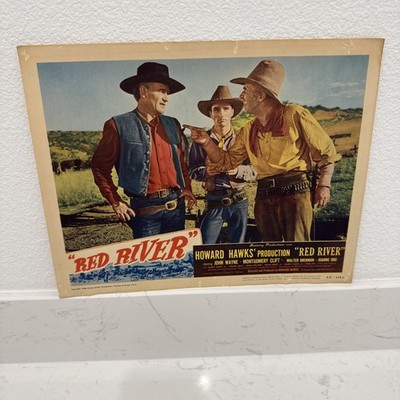 RED RIVER, original 1948 Lobby Card, John WAYNE, Montgomery CLIFT, Howard HAWKS