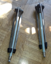 Zwei HiFi Stative 70er Jahre (Teleskop ca 110cm, Regenschirm Prinzip)