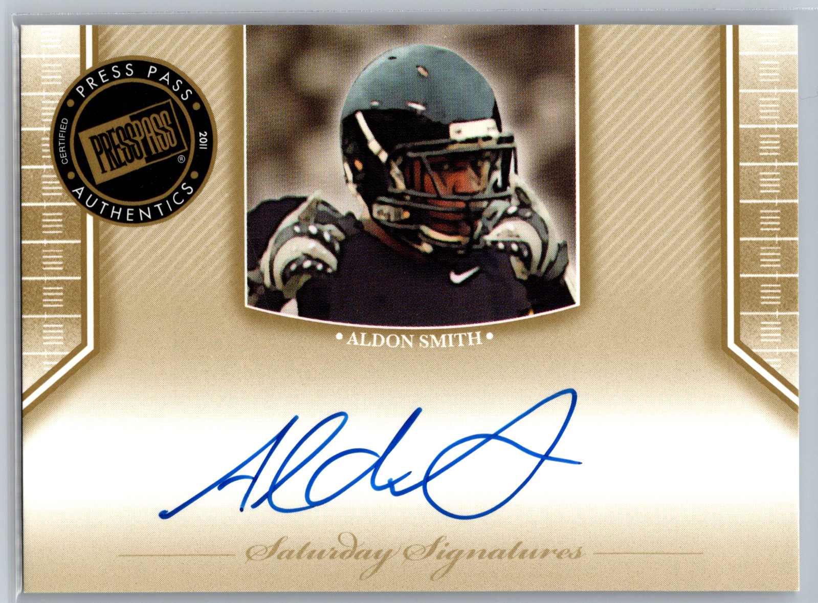 Aldon Smith Press Pass #50 Base