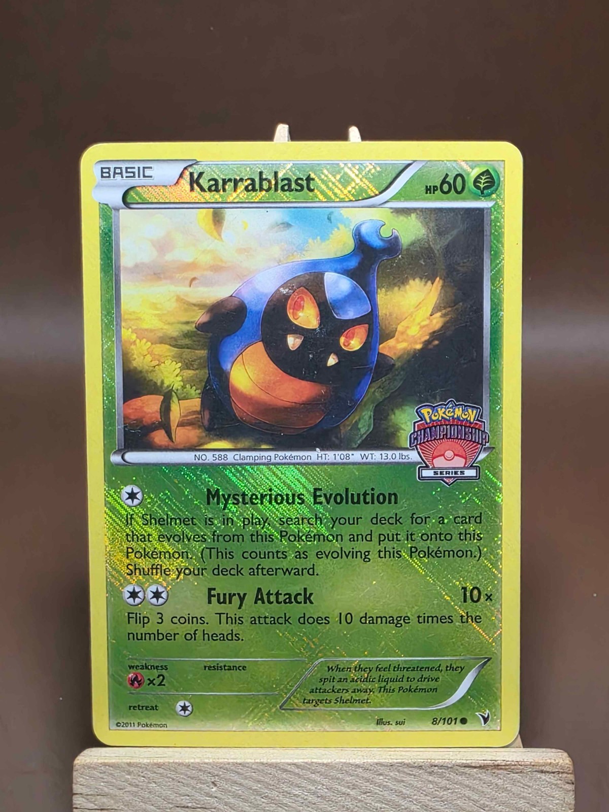 HP Karrablast - 8/101 Crosshatch (League Promo) 008/101 Pokemon TCG
