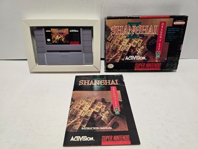 Shanghai II Dragon's Eye Super Nintendo SNES Complete in Box CIB