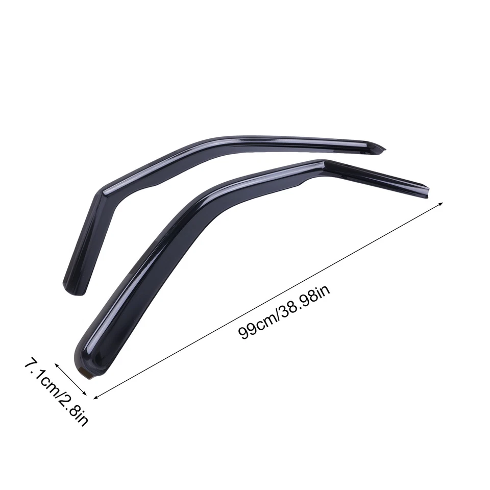 Protetores de chuva solar vento para 1996-2026 Chevy Express Van 2500/3500 - Imagem 3 de 4