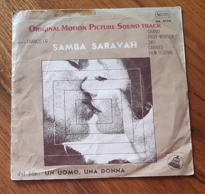 O.S.T. EIN MANN, EINE FRAU / SAMBA SARAVAH (VINYL 45 UMDREHUNGEN 7'' UA) FRANCIS LAI