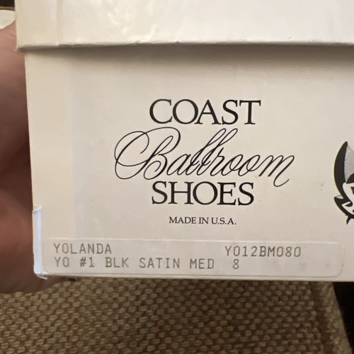 Coast Ballsaalschuhe Yolanda schwarz Strass Größe 8 Latein Tanz im Karton - Bild 7 von 7