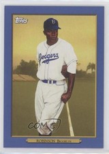 2020 Topps Turkey Red 2020 Series 2 Blue 12/50 Jackie Robinson #TR-20 HOF 3v0