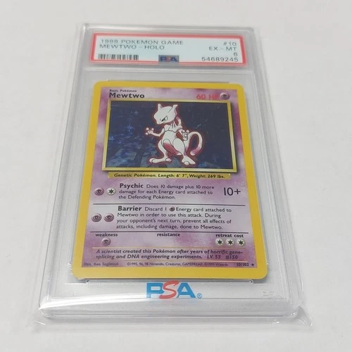 MEWTWO PSA 6 1999 POKEMON GAME #10/102 RARE HOLO 832