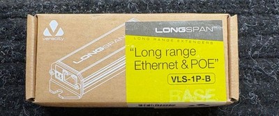 Veracity LONG RANGE ETHERNET & POE  (VLS-1P-B) BASE UNIT NEW IN BOX