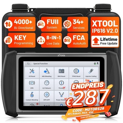 USED XTOOL IP616 bidirektionales Diagnosegerät Vollsystem-OBD2-Scanner