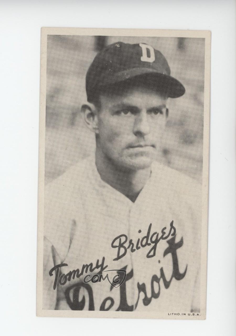 Tommy Bridges Baseball Cards 1936 Goudey Premiums trading card — raw and PSA graded price guide