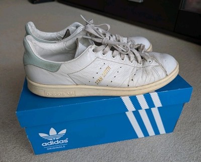 Adidas Stan Smith | 44   | Weiß/Mint | Fersenkappe Nubuk | mit Karton (Original)