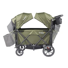 Larktale Caravan V3 Stroller, 2-Seater Kids Wagon 207lb Capacity Green(Open Box)