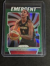 A'ja Wilson 2020 Panini Prizm WNBA Emergent Green Prizm #4