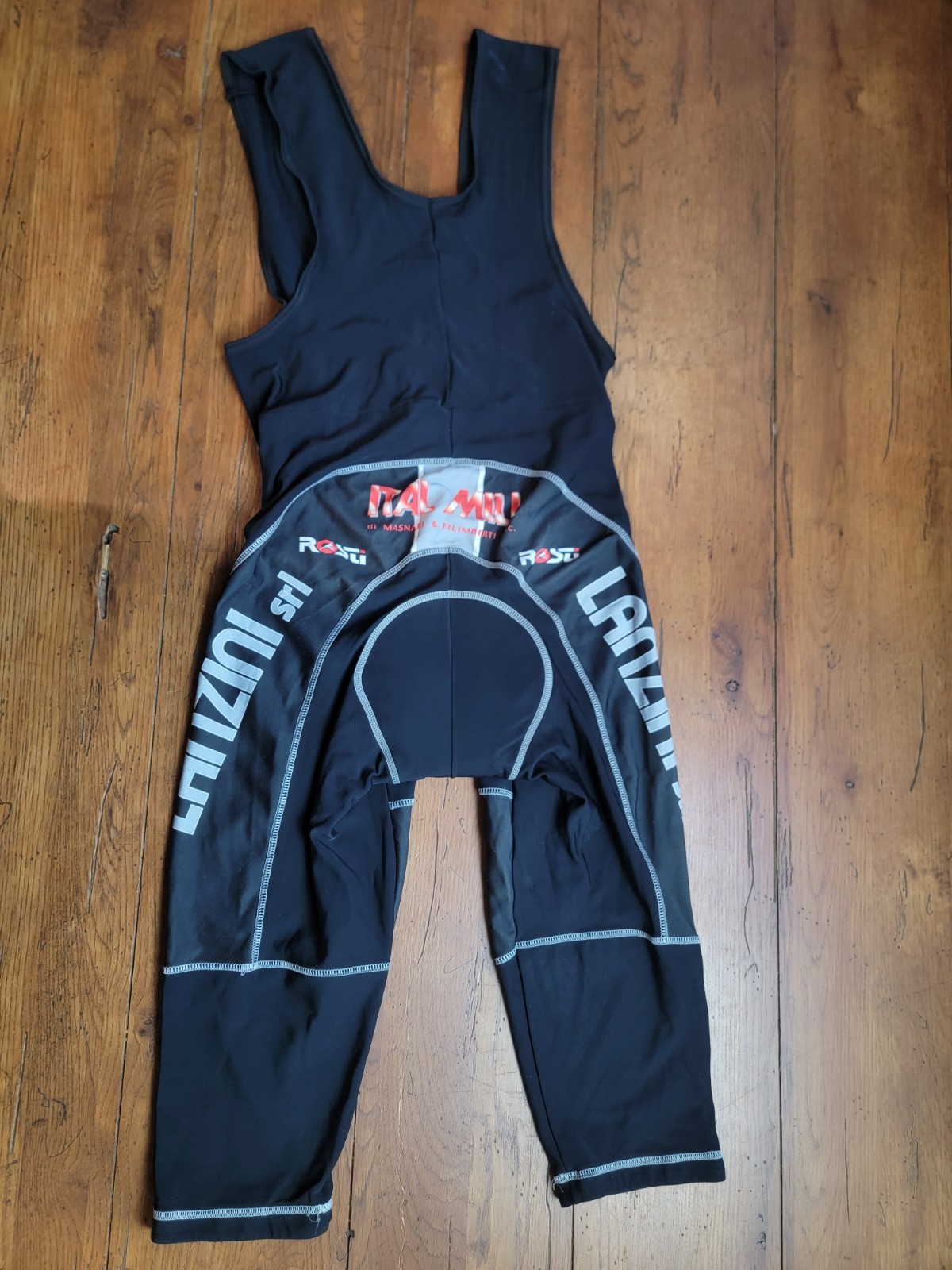 Rosti Mens XL Cycling 3/4 Bibtights Italy 18" 16.5" (8/10) Thermal Polyamide