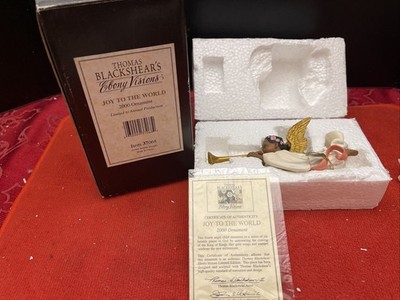 Thomas Blackshear Ebony Visions Limited Edition Joy To The World Ornament W/coa