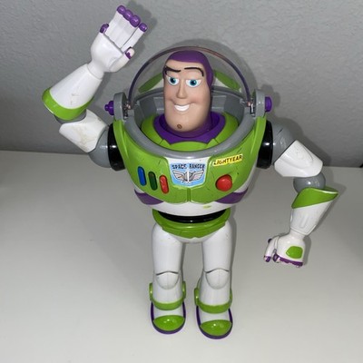 Toy Story 4 Buzz Lightyear with Interactive Drop-Down Action WORKS TESTED Rare
