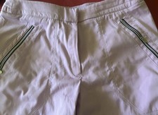 Pantalones de golf Tail Tech para mujer talla 4 púrpura claro elásticos con bolsillos con cremallera