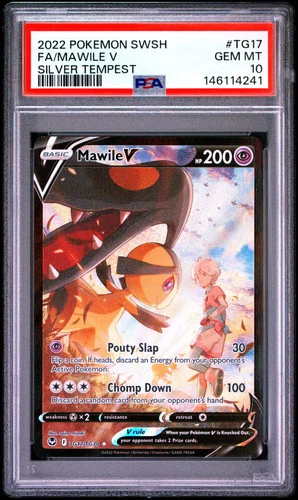 2022 Pokemon Sword & Shield Silver Tempest Mawile V #TG17/TG30 PSA 10
