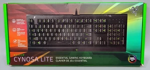Razer Cynosa Lite Chroma RGB Wired Gaming Keyboard Black New Sealed PC USB