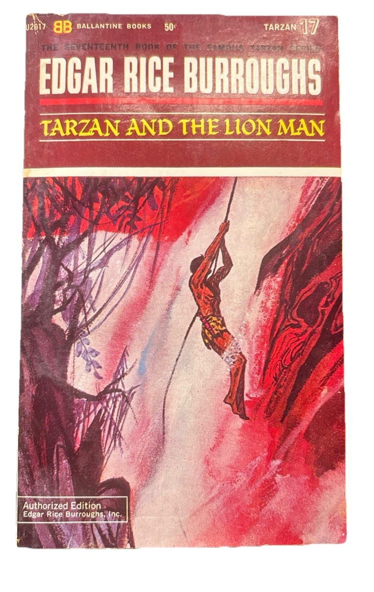Tarzan and the Lion Man (Ballantine 1964) Edgar Rice Burroughs, PB, J42