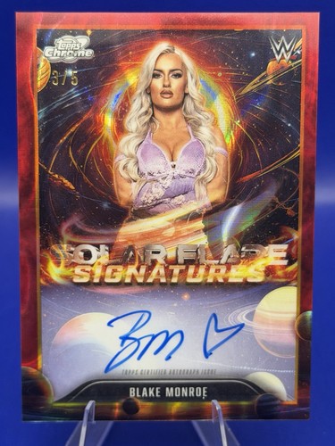 Blake Monroe #SFS-BMO 2026 Topps Cosmic Chrome WWE Solar Flare Autograph card