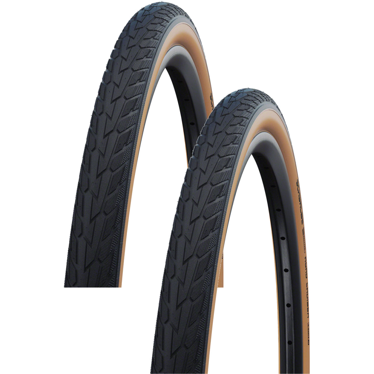 Pack of 2 Schwalbe Road Cruiser Tire 26 x 1.75 Wire Gumwall/Black KGuard