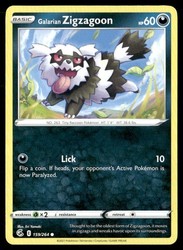 Galarian Zigzagoon 159/264 Common Fusion Strike Pokémon TCG