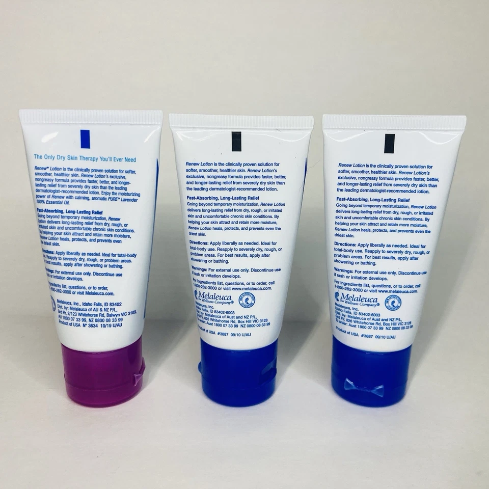 Renew Intensive Skin Therapy Loción Hidratante 1 z (Paquete de 3) Cartera Viaje NUEVO Foto 2 de 4