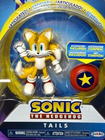 2021 JAKKS Pacific Sonic the Hedgehog Action Figure: TAILS (w/ Star Spring)