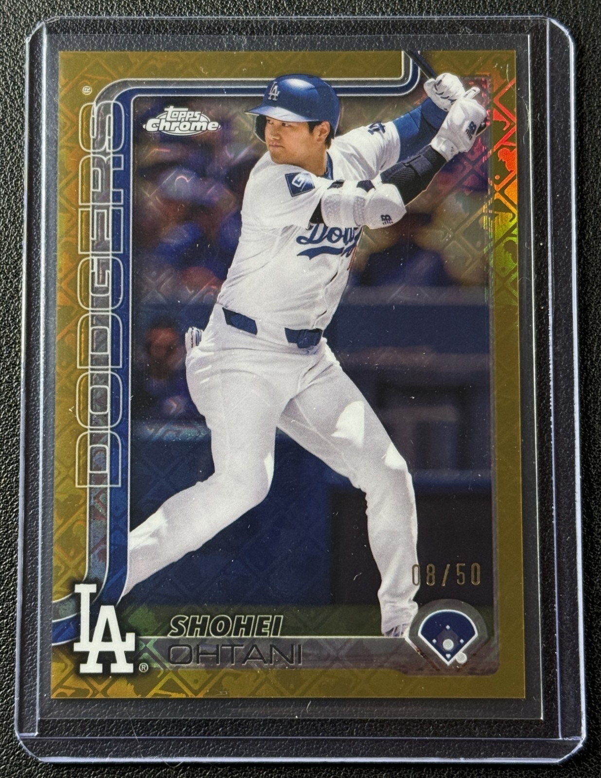 Shohei Ohtani 2025 Topps Chrome Logofractor Edition #1 Gold