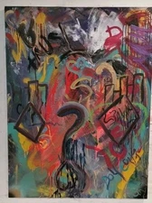 Original  Contemporary Oil Painting Modern Abstract Fine Art Canvas - 40x30