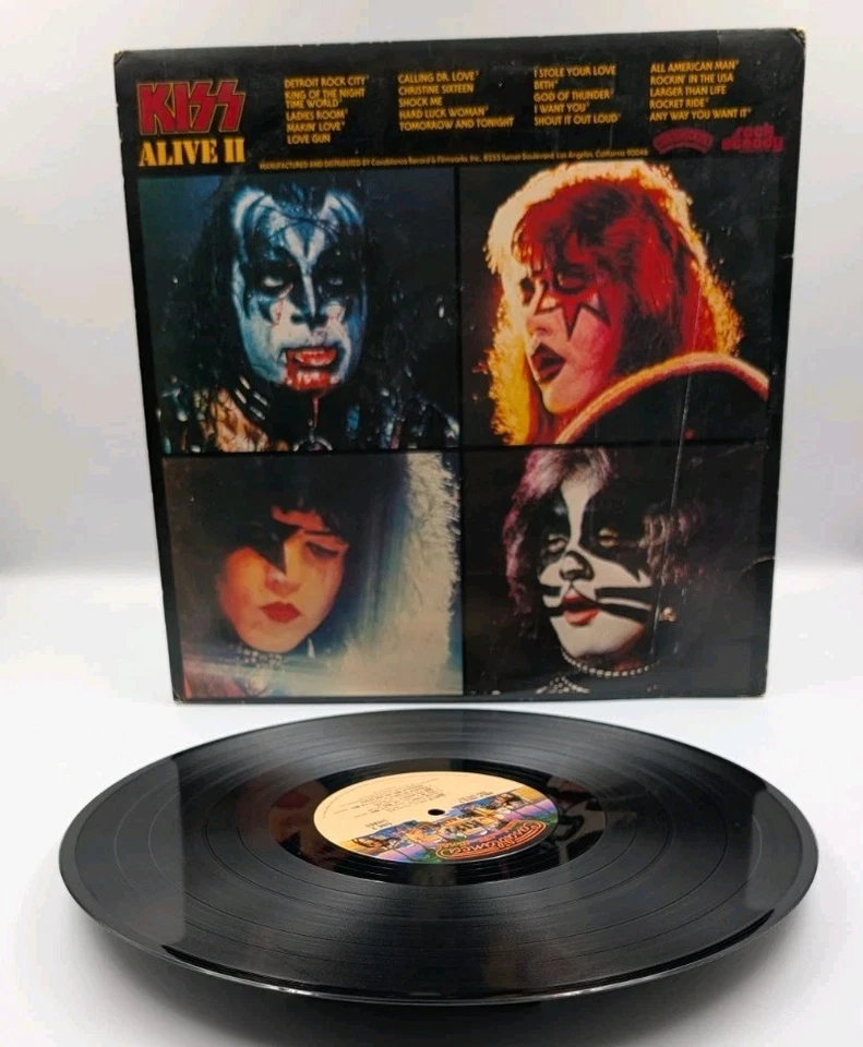 Kiss – Alive II 2xLP (1977 Casablanca NBLP 7076-2) VG Gatefold + Inserts Rare - Image 2 of 4