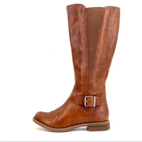 Timberland: Savin Hill stivali alti in pelle marrone (6 5)