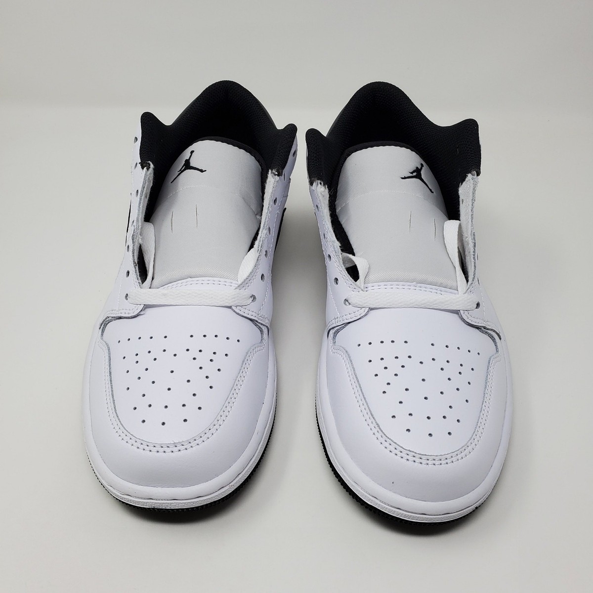 Nike Air Jordan 1 Low White Black White Shoes 553558-132