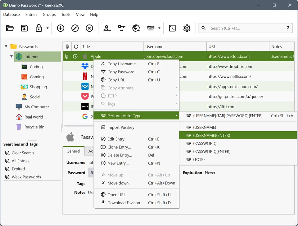 KeePassXC 2025 Password Manager Software Version 2.7.10 ~ Windows Mac OS - Image 3 of 4