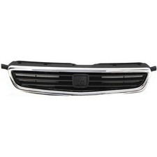 For 1996-1998 Chrome Grille Honda Civic Shell With Fits Painted Black Ho1200124
