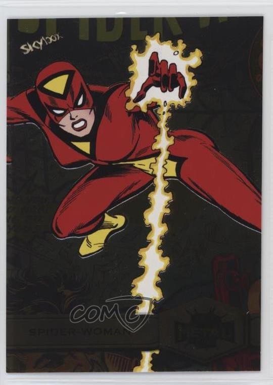 2022 Marvel Metal Universe Spider-Man Yellow Light FX Spider-Woman #187 0s5s