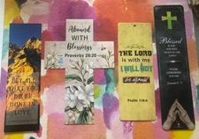 Bible Verse Bookmarks Lot of 4. - New - Inspirational Scripture / Faith